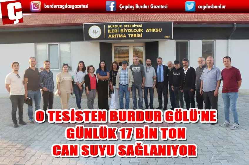 12.10.2023 Perşembe günü; Burdur Kent Konseyi, Mimarlar ve Mühendisleri Odası Başkan ve üyeleri ile birlikte Avrupa Birliği kaynaklarından alınan kaynaklarla yapılarak hizmet vermeye başlayan Burdur Belediyesi İleri Biyolojik Atık su Tesislerinde bir ince
